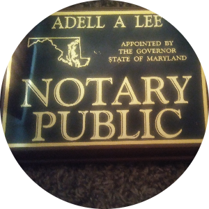 Adell Lee available notary in Gambrills, MD - 21054