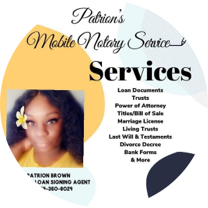 Patrion Brown available notary in Brundidge, AL - 36010
